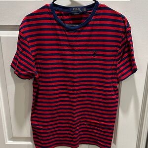 Polo by Ralph Lauren Navy and Red Striped Tee